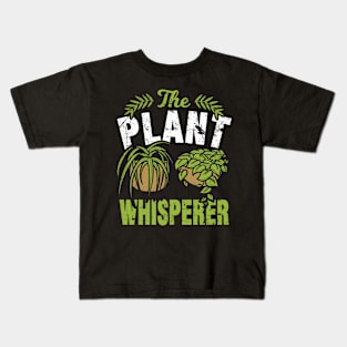 Hobby Gardener Gardening Plant Whisperer Kids T-Shirt